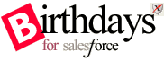 The Birthdays for All Contacts Widget for Salesforce  (salesforce.com Certified Application)